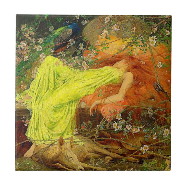 Fairy Tale Arthur Wardle Ceramic Tile (Front)