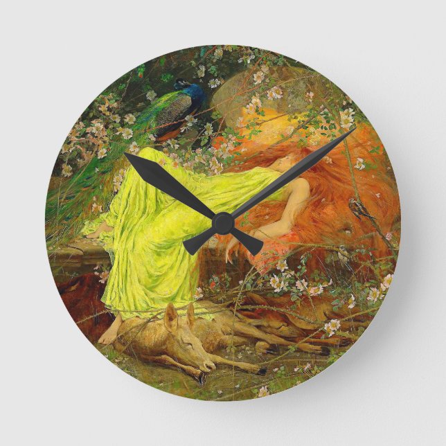 Fairy Tale Arthur Wardle Round Clock (Front)