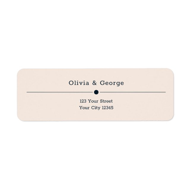 Fairy Tale Bright Wedding Return Address Label (Front)