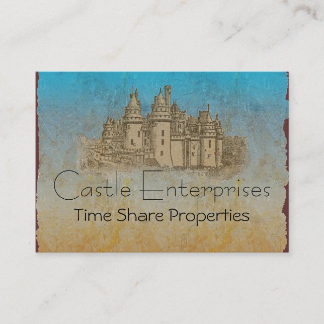 Fairy Tale Castle Business Card (Front)