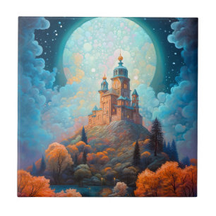 Fairy Tale Castle Fantasy Art Ceramic Tile