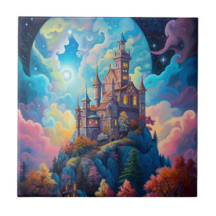 Fairy Tale Castle Fantasy Art Ceramic Tile