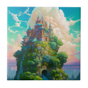 Fairy Tale Castle Fantasy Art Ceramic Tile