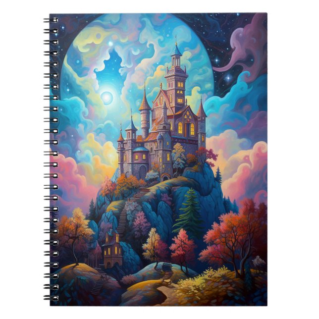 Fairy Tale Castle Fantasy Art Notebook (Front)