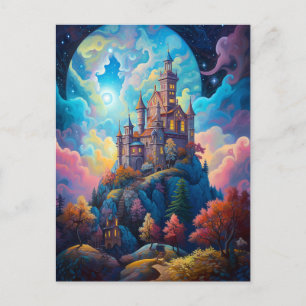 Fairy Tale Castle Fantasy Art Postcard