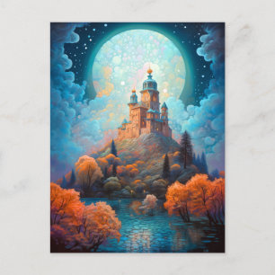 Fairy Tale Castle Fantasy Art Postcard
