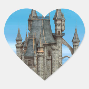 Fairy Tale Castle Heart Sticker
