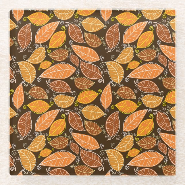 Fairy-tale Castle, Modern Oil Landscape. Glass Coaster (Front)