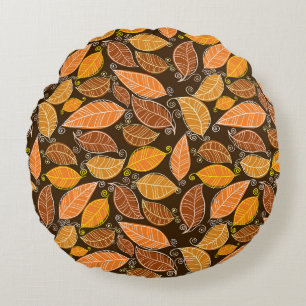 Fairy-tale Castle, Modern Oil Landscape. Round Cushion