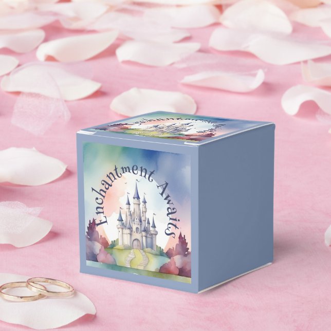 Fairy Tale Castle Party Favour Box (Wedding)
