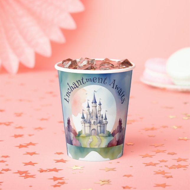 Fairy Tale Castle Party Paper Cups (Insitu)