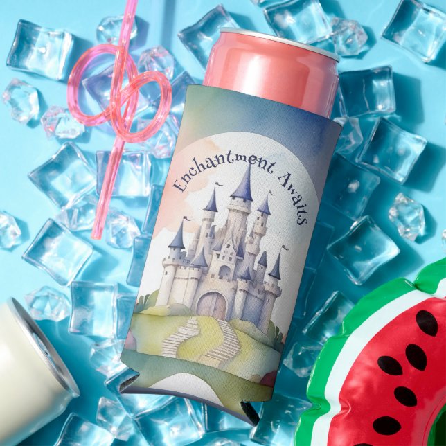 Fairy Tale Castle Party Seltzer Can Cooler (In Situ Summer)