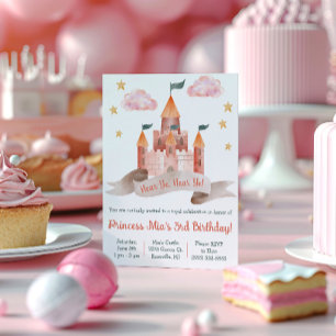 Fairy tale, Castle, Princess Themed Birthday Party Invitation