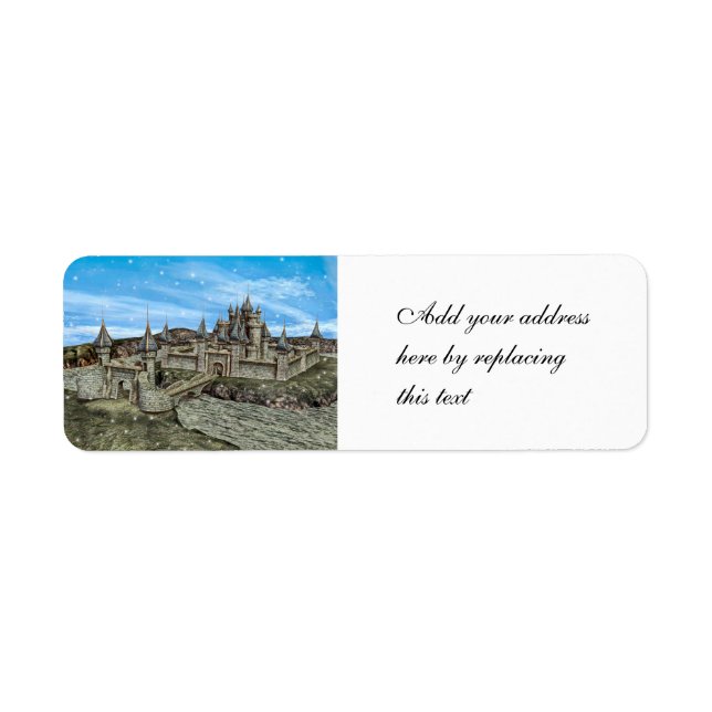 Fairy Tale Castle Return Address Label (Front)