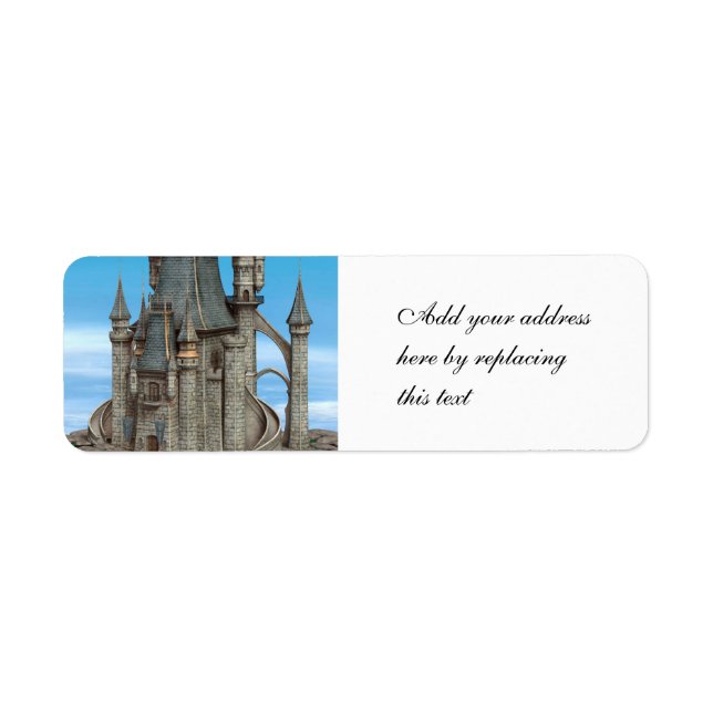Fairy Tale Castle Return Address Label (Front)