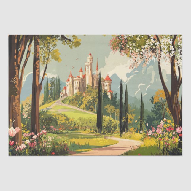 Fairy Tale Castle Tissue Paper (Front)