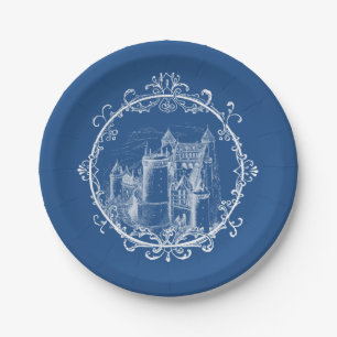 Fairy Tale Castle Vintage Paper Plate