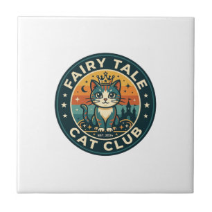 Fairy Tale Cat Cute Kitty Design - Fairy Tale Cat  Ceramic Tile