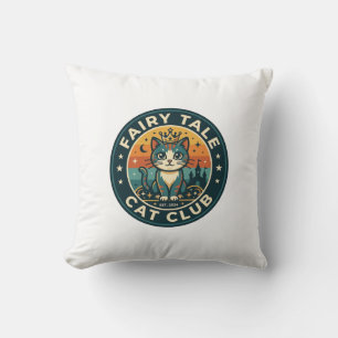 Fairy Tale Cat Cute Kitty Design - Fairy Tale Cat Cushion