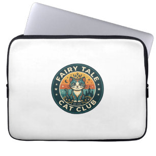 Fairy Tale Cat Cute Kitty Design - Fairy Tale Cat Laptop Sleeve