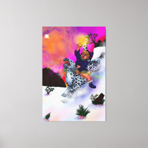 Fairy Tale Fantasy Light of Hope winter dream art Canvas Print