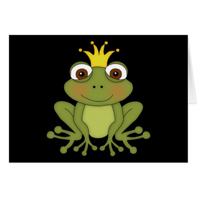 Fairy Tale Frog Prince with Crown (Front Horizontal)