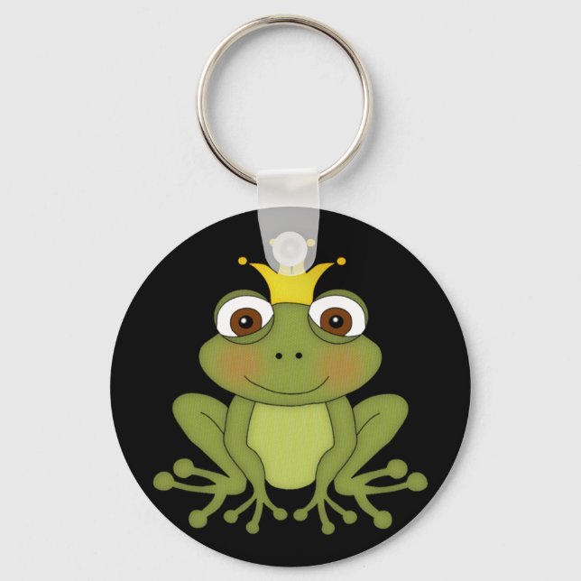 Fairy Tale Frog Prince with Crown Key Ring (Front)