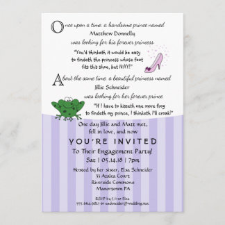 Fairy Tale Fun Engagement Party 5x7 Invitation