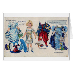 Fairy Tale Girl Paper Doll Card