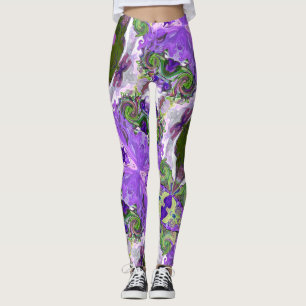 Fairy Tale Hearts Purple Leggings