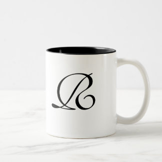 Fairy Tale in Black Monogrammed Mug