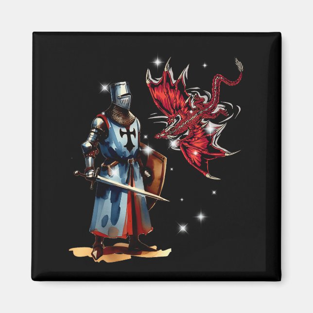 Fairy Tale Knight Children's Knight Armour Fairy T Magnet (Front)