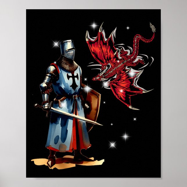 Fairy Tale Knight Children's Knight Armour Fairy T Poster (Front)