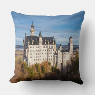 Fairy tale Neuschwanstein castle in Germany Cushion