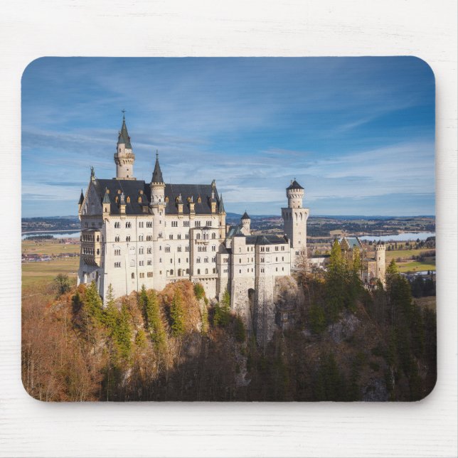 Fairy tale Neuschwanstein castle in Germany Mouse Pad (Front)