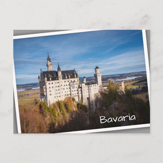 Fairy tale Neuschwanstein castle in Germany Postcard (Front)