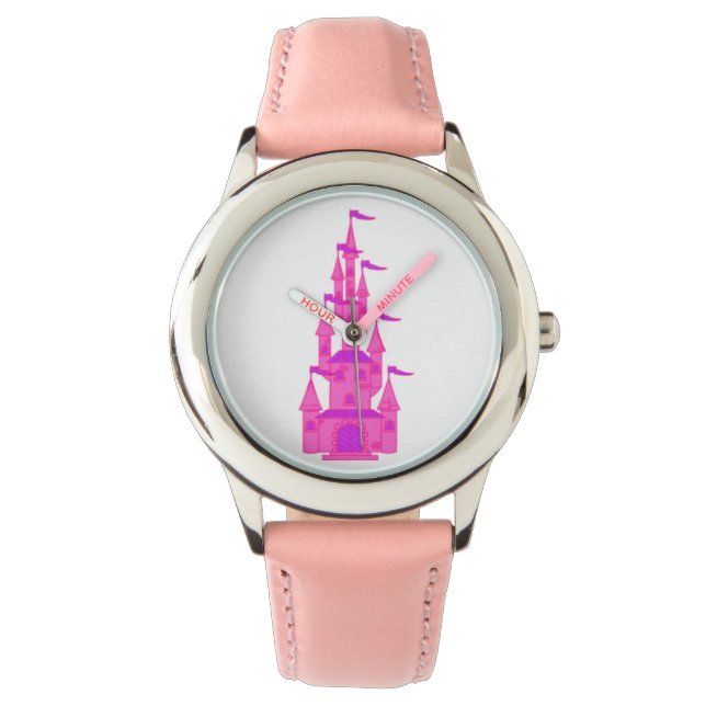Fairy Tale Pink Princess Castle Watch (Front)