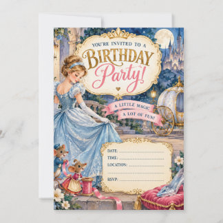 Fairy Tale Princess Birthday Party Invitation