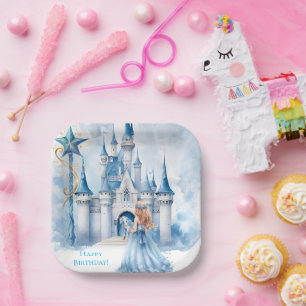 Fairy Tale Princess Castle Girl Birthday Party Paper Plate
