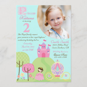 Fairy Tale Princess Second Birthday Invitation