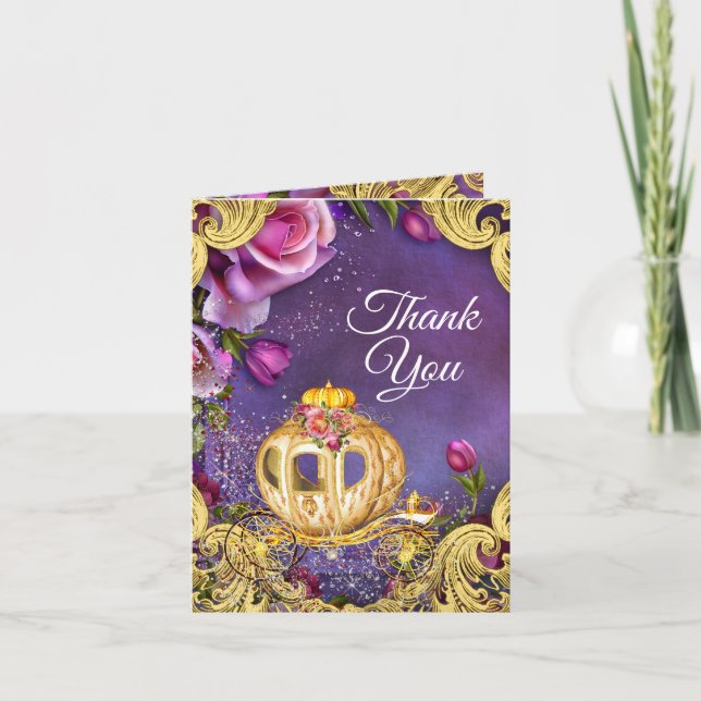 Fairy Tale Princess Thank You Cards (Front)