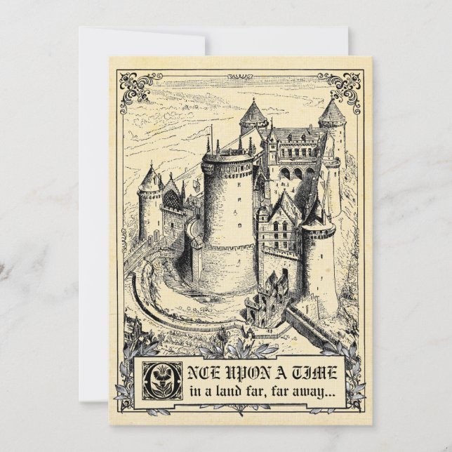 Fairy Tale Storybook Wedding Invitations (Front)