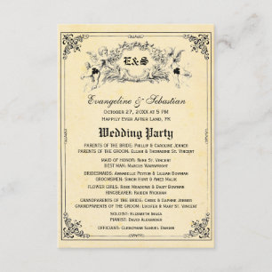 Fairy Tale Storybook Wedding Programs