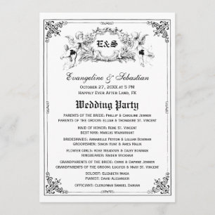 Fairy Tale Storybook Wedding Programs