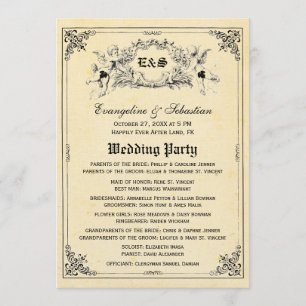 Fairy Tale Storybook Wedding Programs