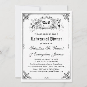 Fairy Tale Storybook Wedding Rehearsal Dinner Invitation