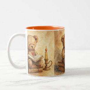 Fairy Tale with a Happy Ending, Vintage, by Natash Two-Tone Coffee Mug