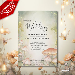 Fairy Tale Woodland Fairycore Romance Invitation