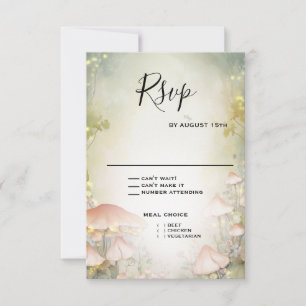 Fairy Tale Woodland Fairycore Romance RSVP Card