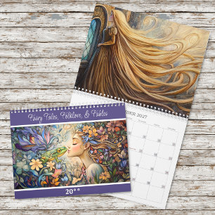 Fairy Tales, Folklore, and Fables 2026 2-Page Calendar